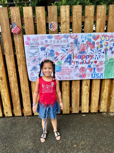 Child at Little Heaven Daycare
